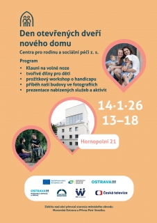 Den otevřených dveří nového domu centra pro rodinu a sociální péči
