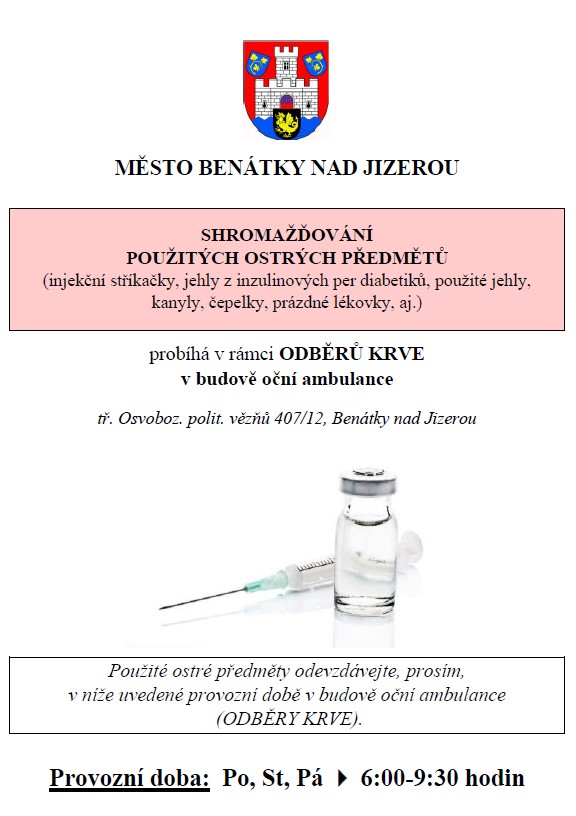Sběrné místo pro ostré předměty