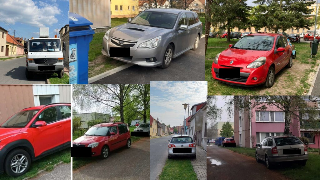 Nesprávné parkování ve městě