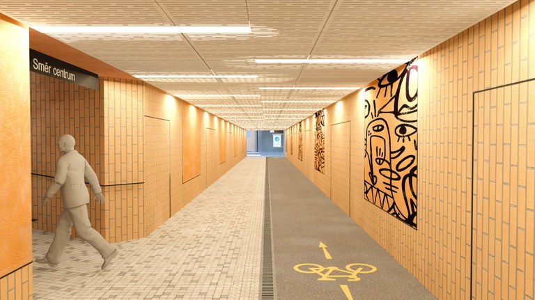 Ostrava připravuje modernizaci podchodu tramvajové zastávky Důl Hlubina